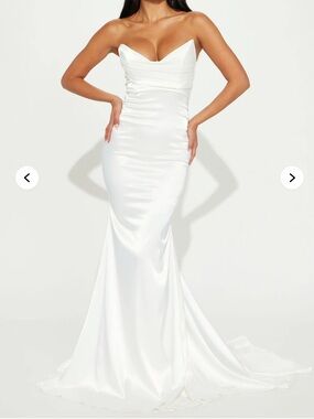 fashion nova wedding dresses Vestido Steadfast Love Sequin - Blanco Pattern Placement May Vary Fashion Nova Wedding Dresses for